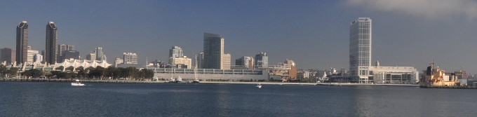 San Diego skyline from the Coronado ferry landing